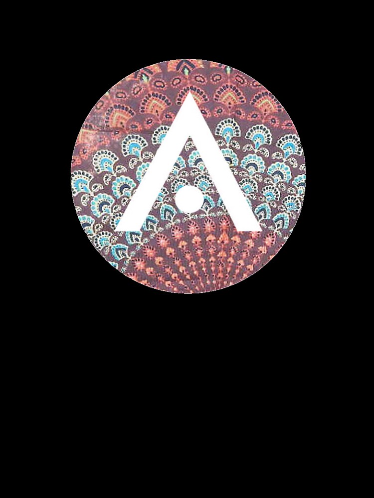 Red and Blue Boho Aveda Logo by Dalaura