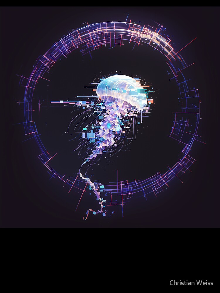 Digital Ocean Jellyfish by Christian Weiss