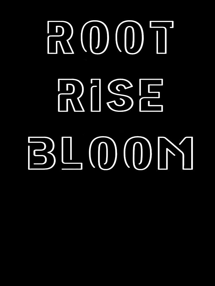 The Tree of Life - Root Rise Bloom Geometric Botanical Art by Leafy Logic