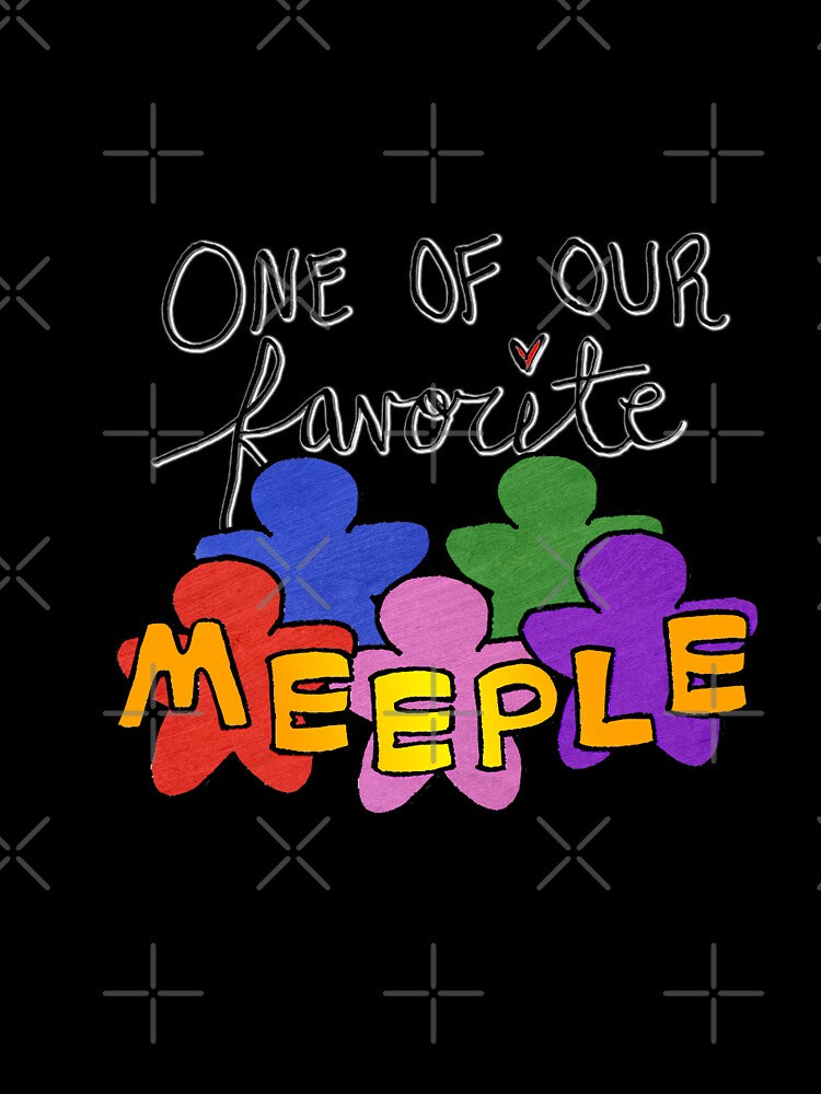 One of Our Favorite Meeple (Dark Backgrounds) by E-B-Designs