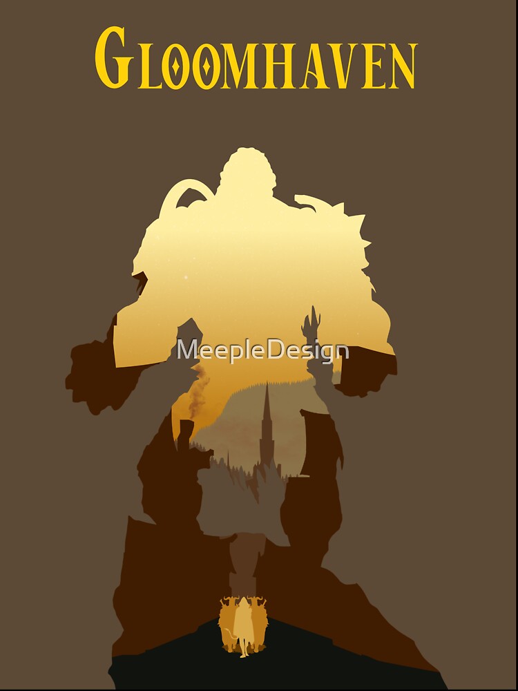 Gloomhaven Cragheart - Minimalist Silhouette Poster Style - Board Game Art by MeepleDesign