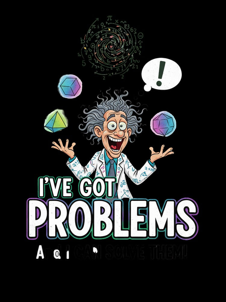 Funny Math Teacher Problems – I Can Solve Them Crazy Professor Art by Wear Sculpt