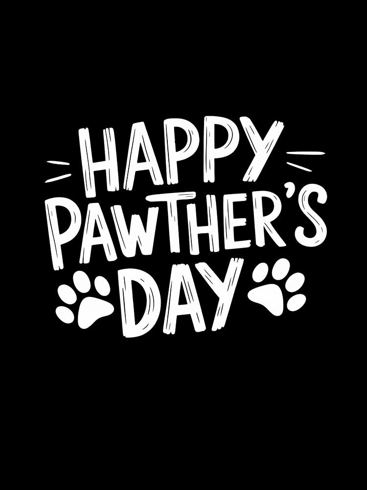 Mens Happy Pawther's Day Funny Dog Dad Father Pet Owner by Rrettgison