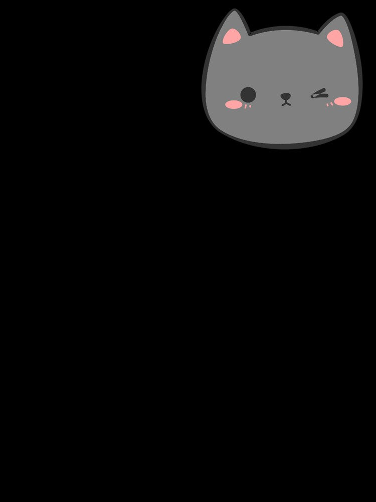 cute gray cat winking for crazy cat ladies by Karisdesignss