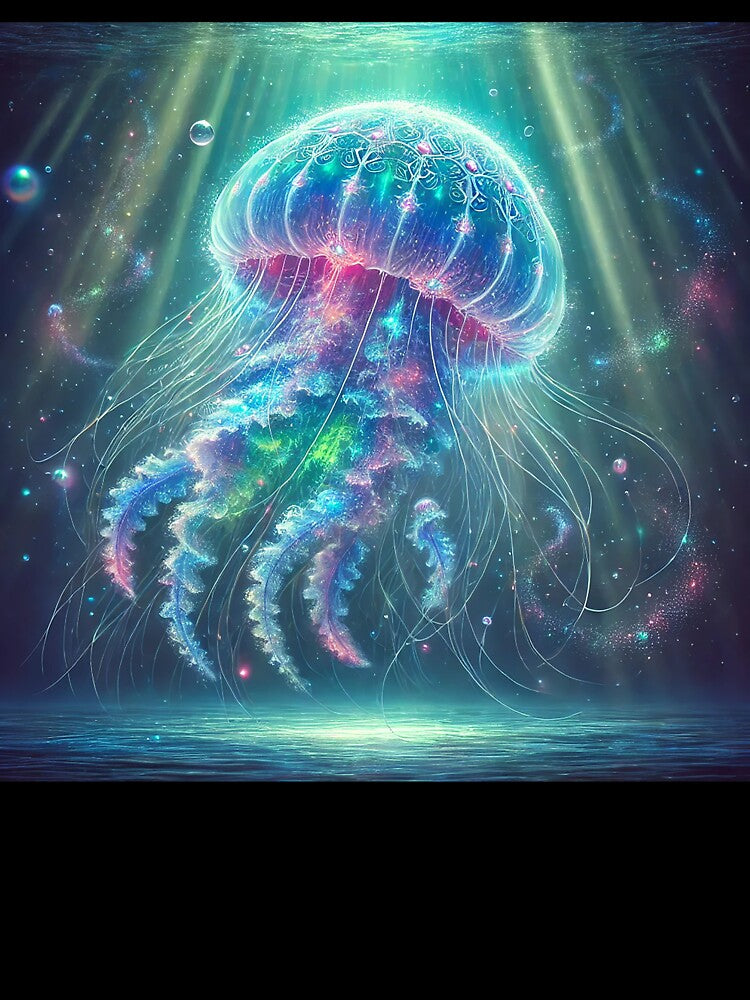 Mystical Jellyfish with Ethereal Glow by RealmBeastsAI