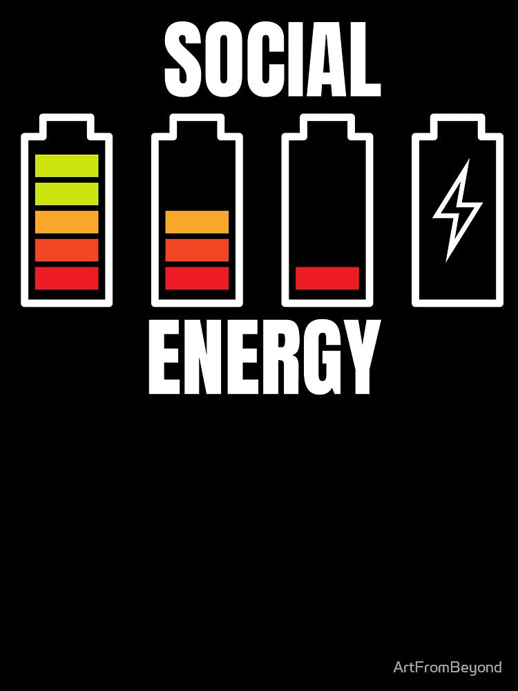 Social Battery Social Energy Introvert by ArtFromBeyond