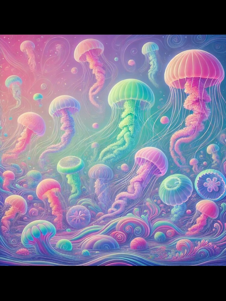 Peaceful Jellyfishes in Tranquil Ocean by kakasik