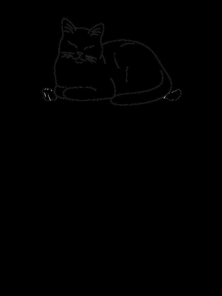 Cat loaf line art by PetPaletteCards