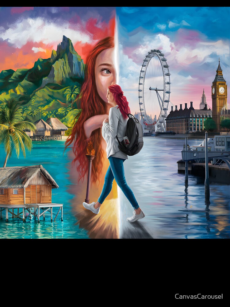 Travel - Two Worlds Collide by CanvasCarousel