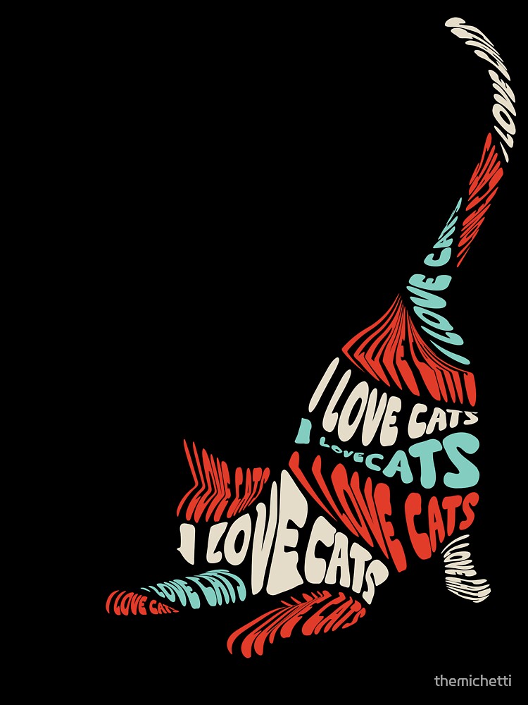 cat worshipper | cat obsession | cat obsessed dad | cat daddy | psychedelic by themichetti