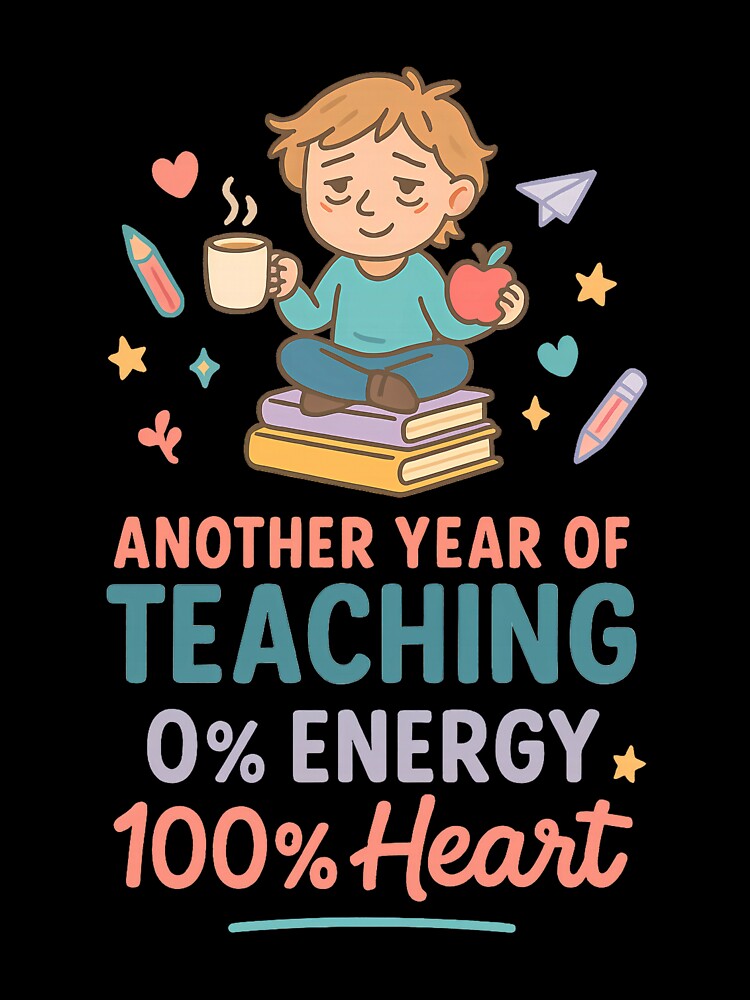 Another Year of Teaching – Funny Teacher Gift with Heart by TheCrazyOdd