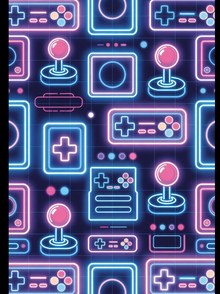 Neon Retro Gamer Grid by CoquetteLunaCo