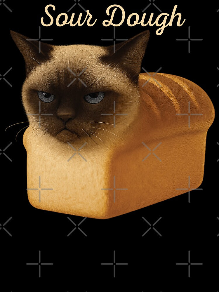 Funny Pure Bread Siamese Cat Freshly Baked Sour Dough by d247