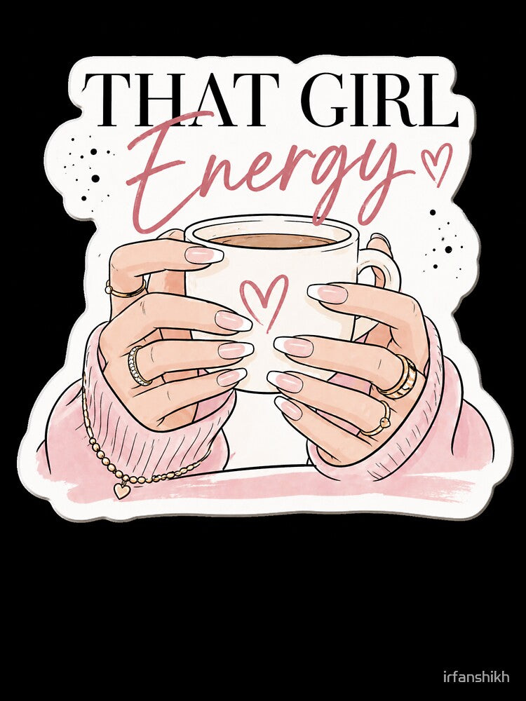 That Girl Energy – Minimalist Chic Nail Art Fashion Illustration | Aesthetic Gift by irfanshikh