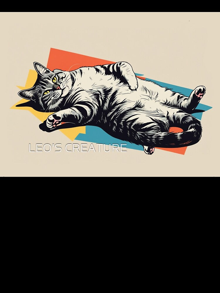 Lazy Cat Mode – Pop Art Relaxation by LEO'S CREATURE　れおずくりーちゃー