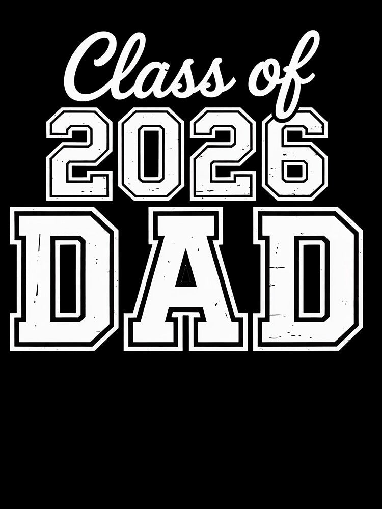 Senior Dad 26 Class of 2026 Graduation for Men Father by BlassmausArt