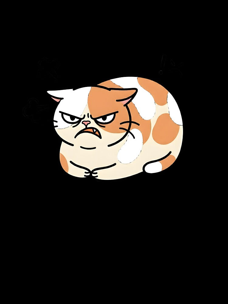 Grumpy Calico Cat Are You Serious Illustration by PholPol1959