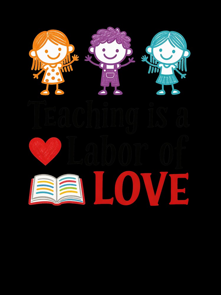 Teaching Is a Labor of Love – Cute Kids Classroom Appreciation Design by truongloc246