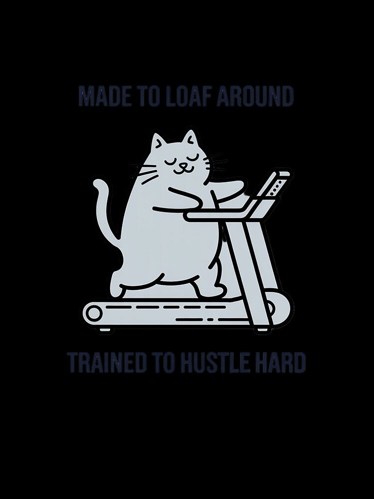 Made to Loaf Around Retro Cat by VasilisLamArt