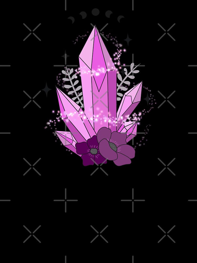 Pink Magical Crystals by RosieLeaArtist