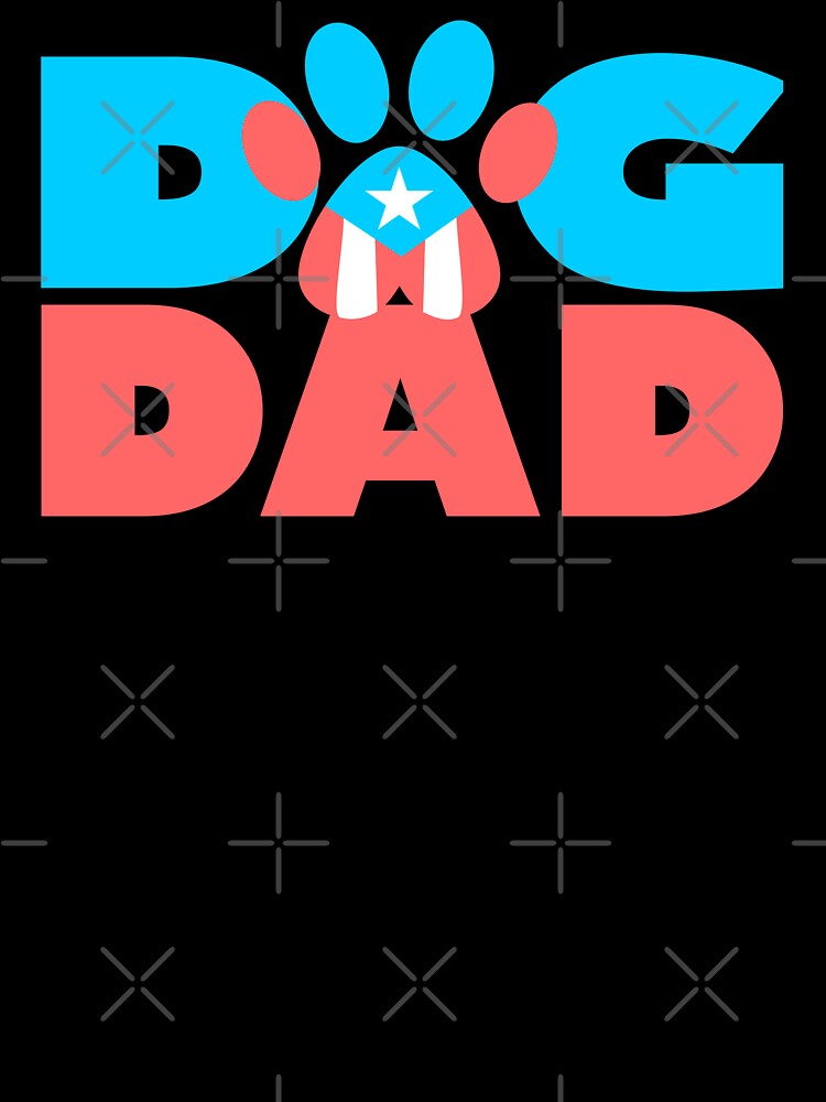 Dog Dad Puerto Rico Flag Pet Paw Boricua by byDarling