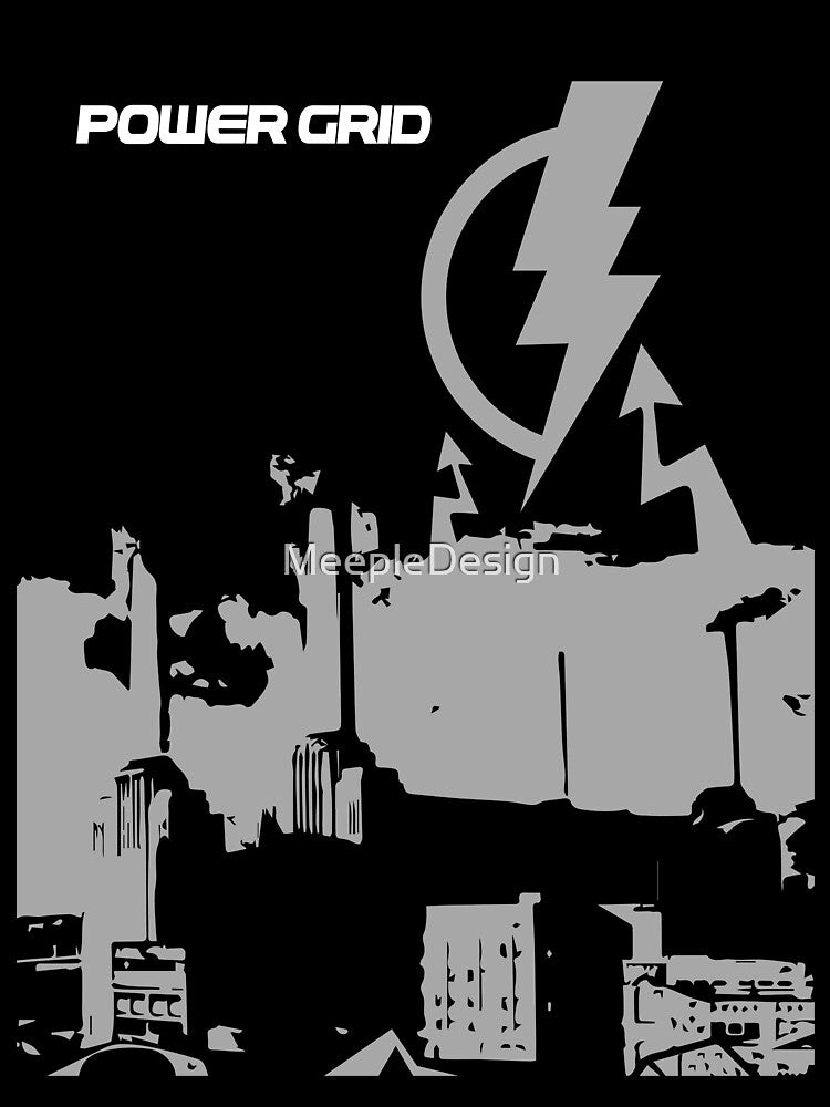 Power Grid - Board Games Design - Movie Poster Style - Board Game Art by MeepleDesign