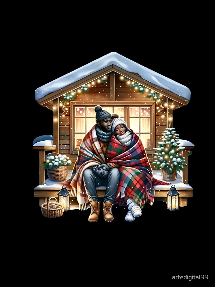 African American Holiday Design – Christmas Watercolor Graphic by artedigital99
