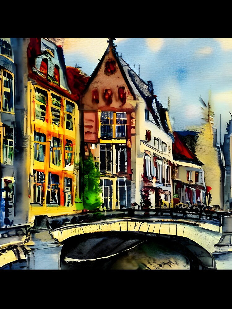 Western Europe Belgium Painting 5 by worldtableau