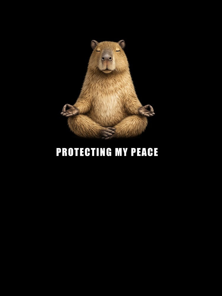 Protecting My Peace Capybara Shirt by AggyCreatif