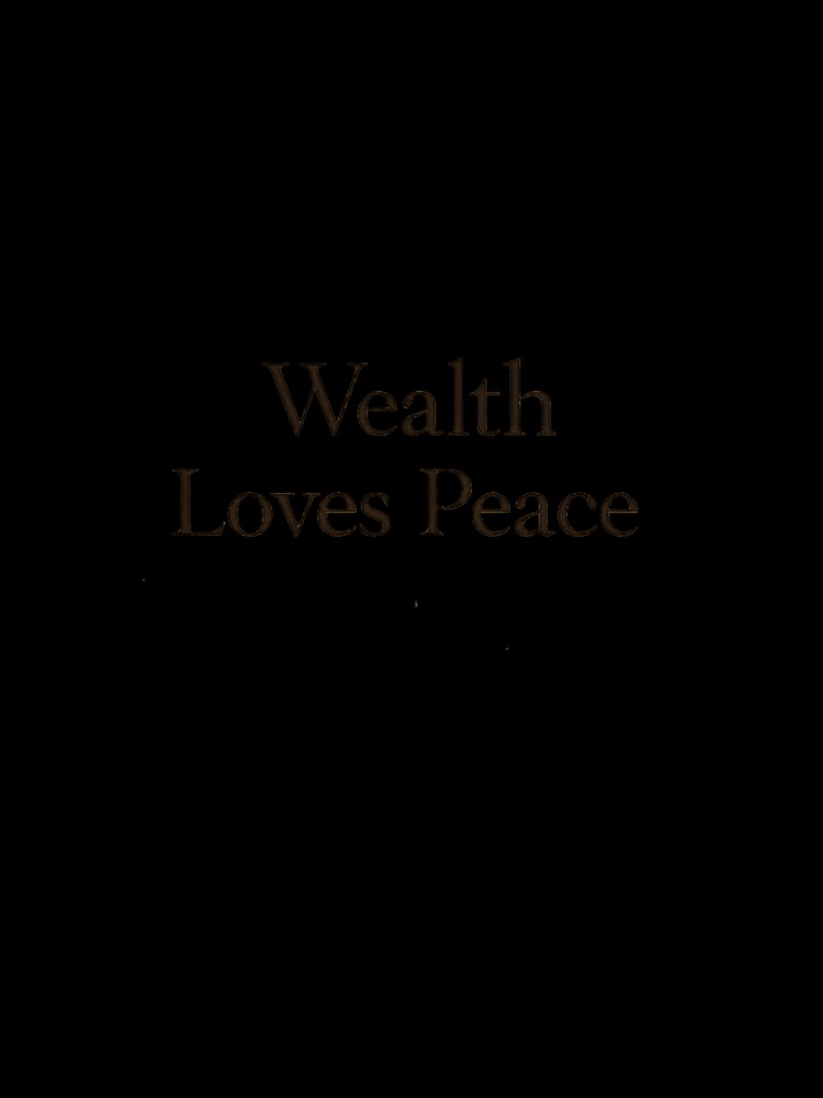 Wealth Loves Peace — Soft Abundance Typography by BeaVibes