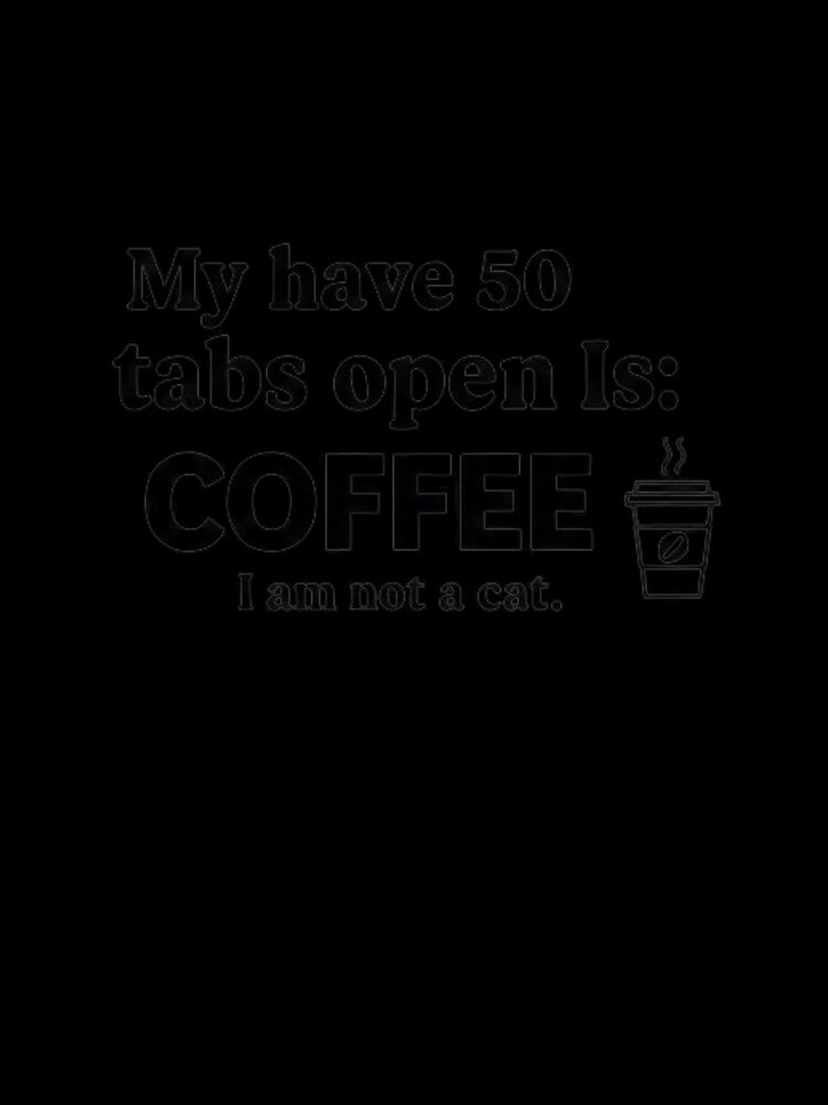 My Brain Is Powered By Coffee Funny Caffeine Quote by SEVEN ART PRODUCT