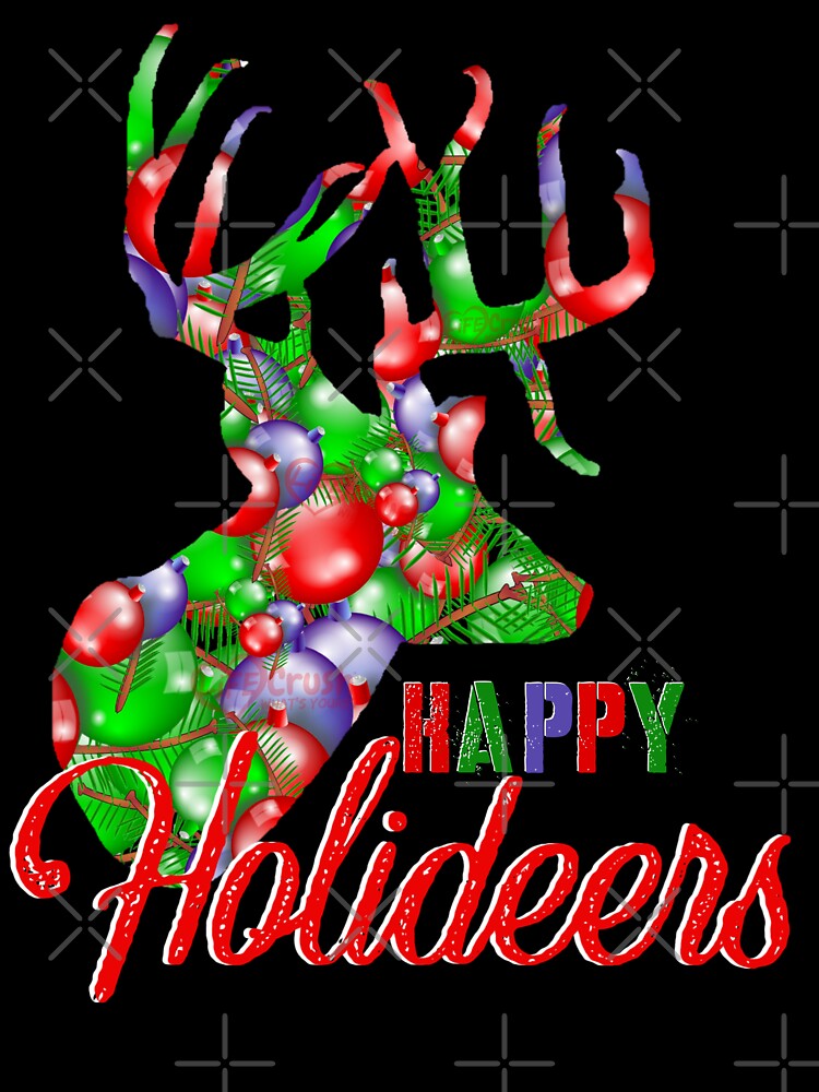 Christmas Deer, Happy Holiday Deer Hunting Design by LifeCrush
