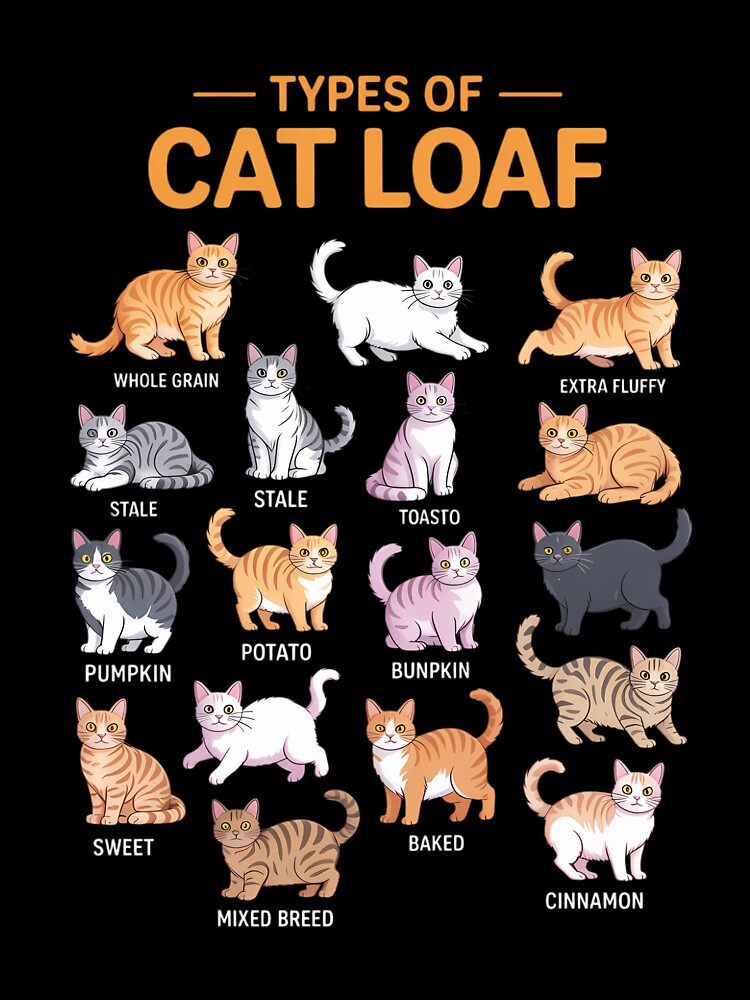 Types of Cat Loaf Cute Kitten Kawaii Cats, Cat Lover by SyncSusscess