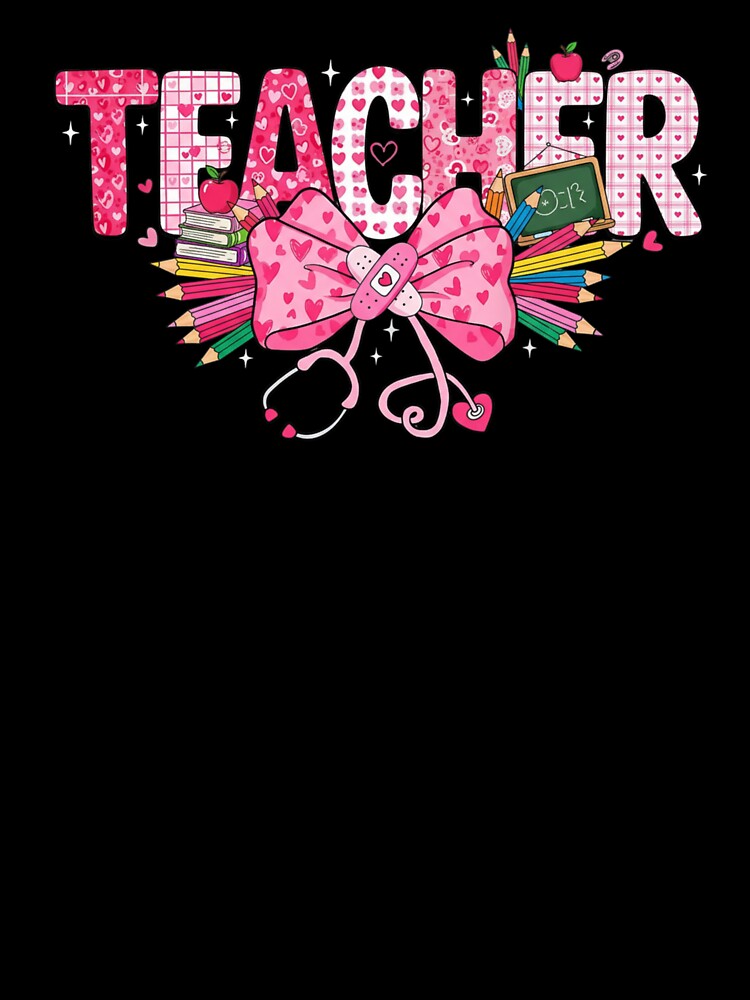 Teacher Heart Bow Stethoscope School by salmzouriart