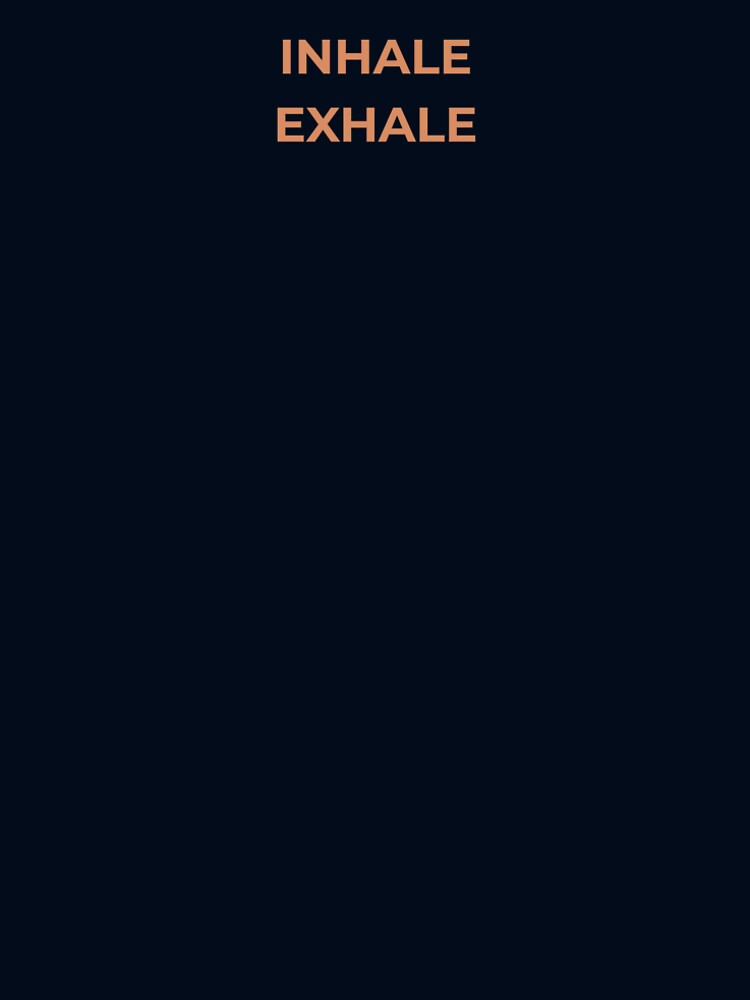 Inhale Exhale | Minimalist Yoga & Mindfulness by TheLinenStudio