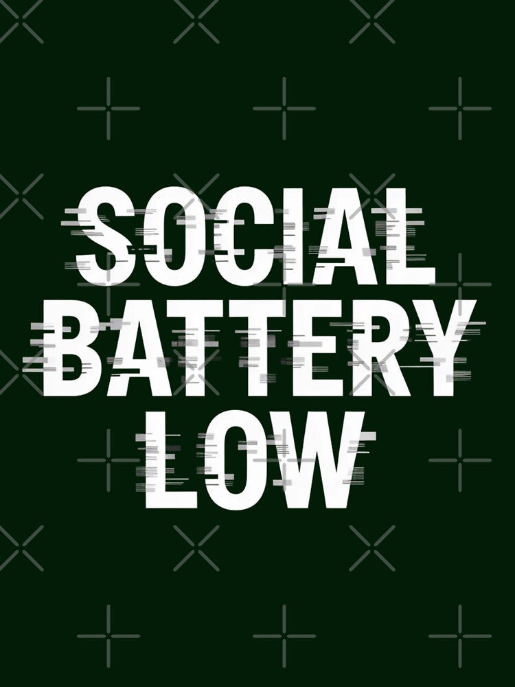 Social Battery Low Glitch Shirt Digital Aesthetic, brafdesign by Brafdesign