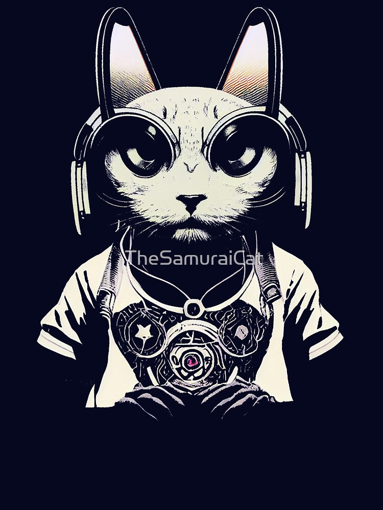 Cyberpunk Cat 5 by TheSamuraiCat