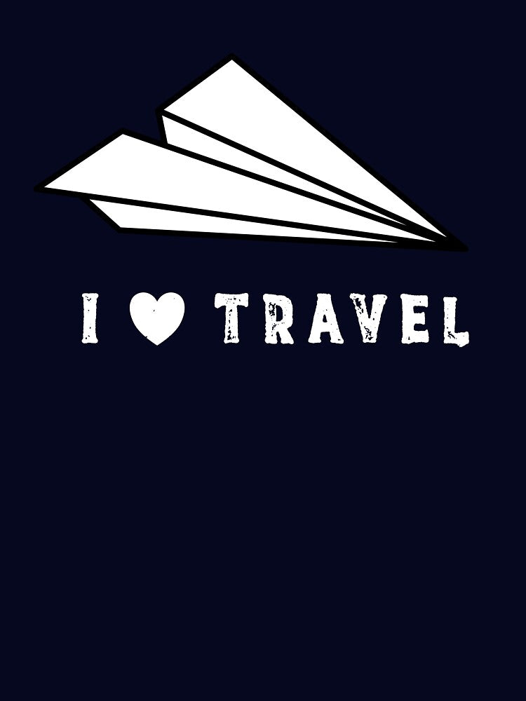 Adventure Paper Plane I Love Travelling by happinessinatee