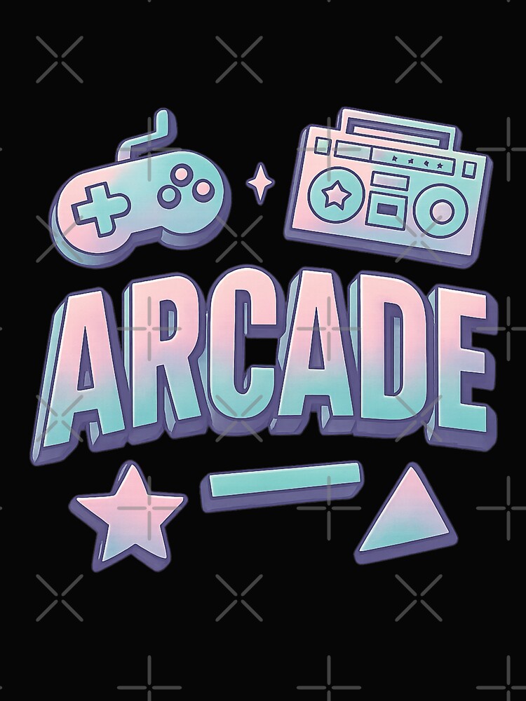 Retro Arcade – Pastel Vaporwave Gaming Design by KAYJAY DESIGNS