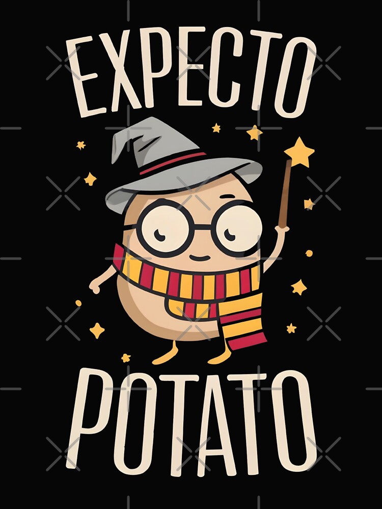 Expecto Potato - Wizard Funny by Fenay Designs