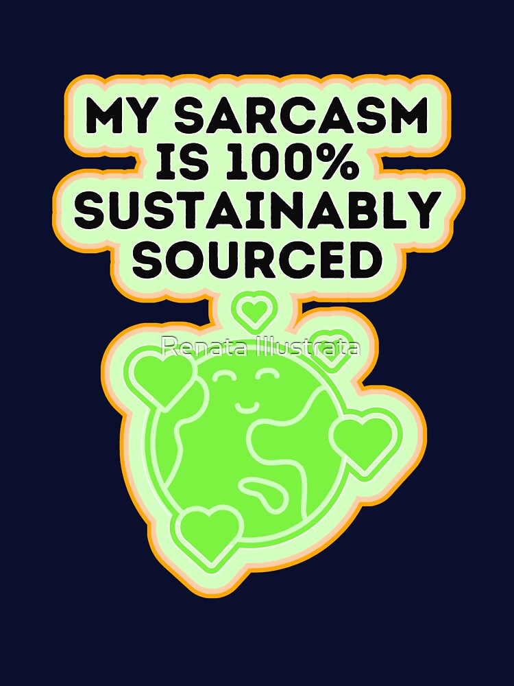 Awesome Sarcasm 70s Style Sarcastic Person by Renata Illustrata