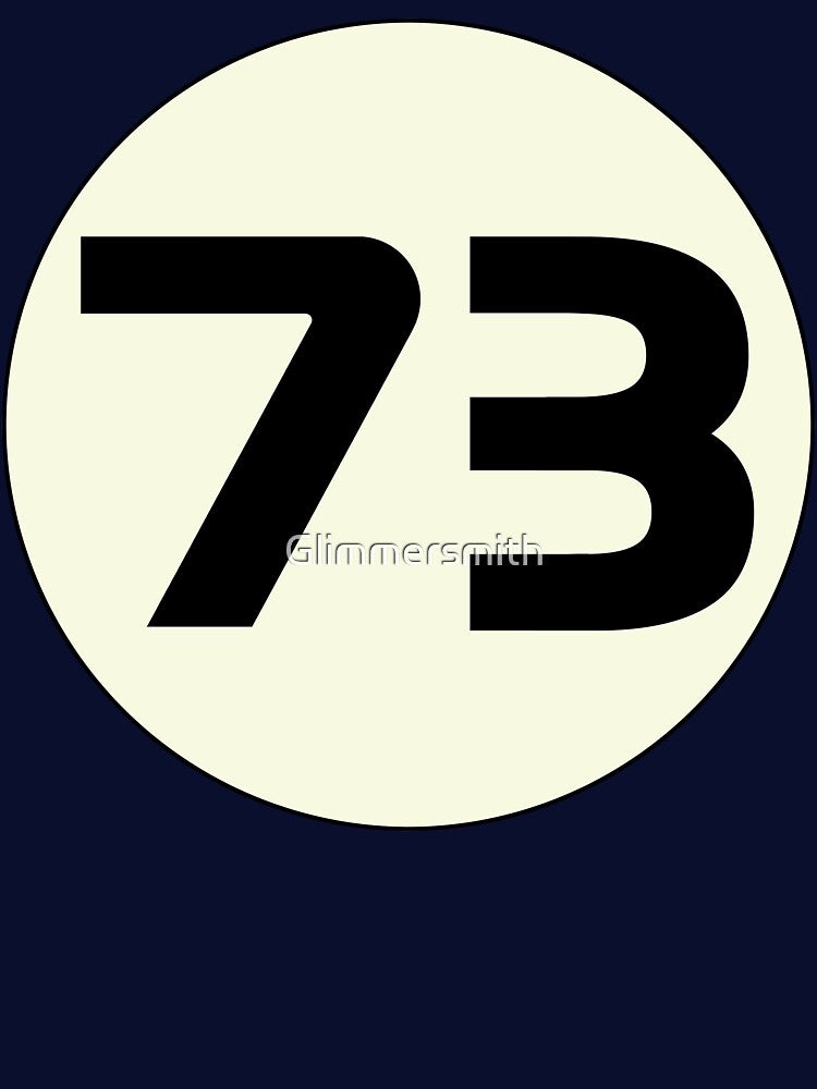 73 Sheldons Favorite Number science physics geek by Glimmersmith