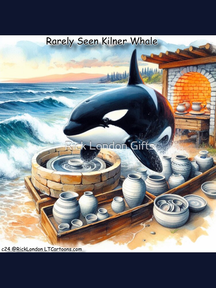 Orca Doing Ceramics - Kilner Whale by Rick London Gifts