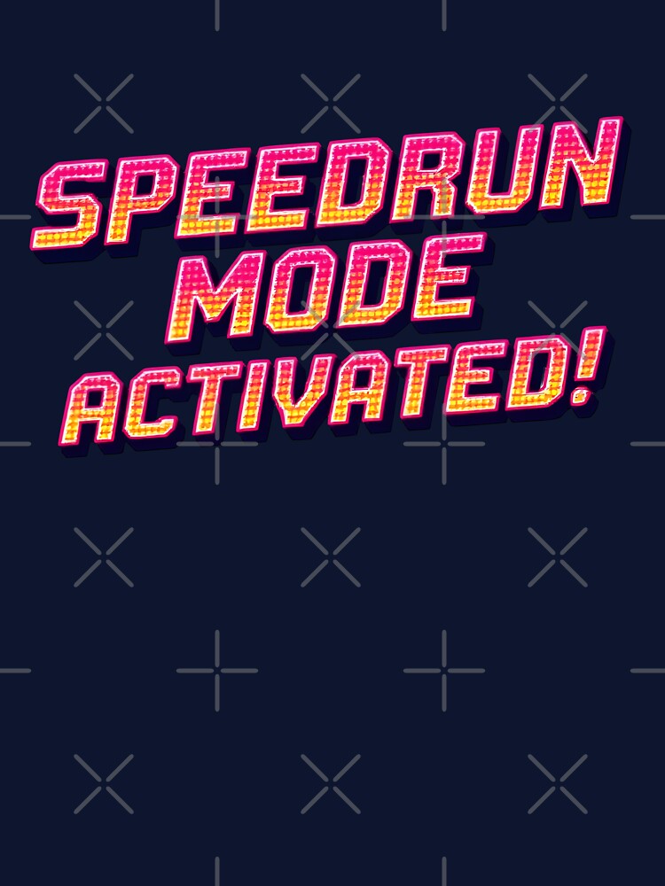Speedrun Mode Activated: Retro Pixel Screen by Jollys-ArtShop