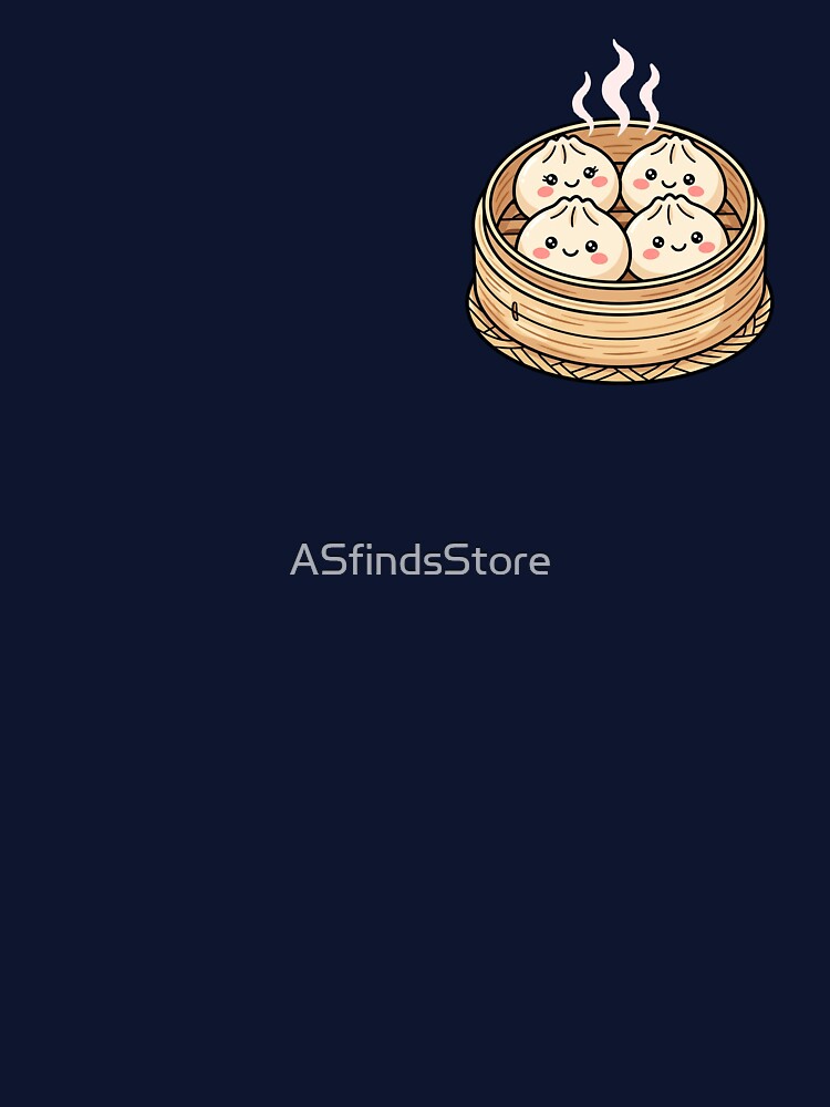 Cute Kawaii Dumplings Bamboo Steamer Dim Sum Bao Buns Asian Food Design by ASfindsStore