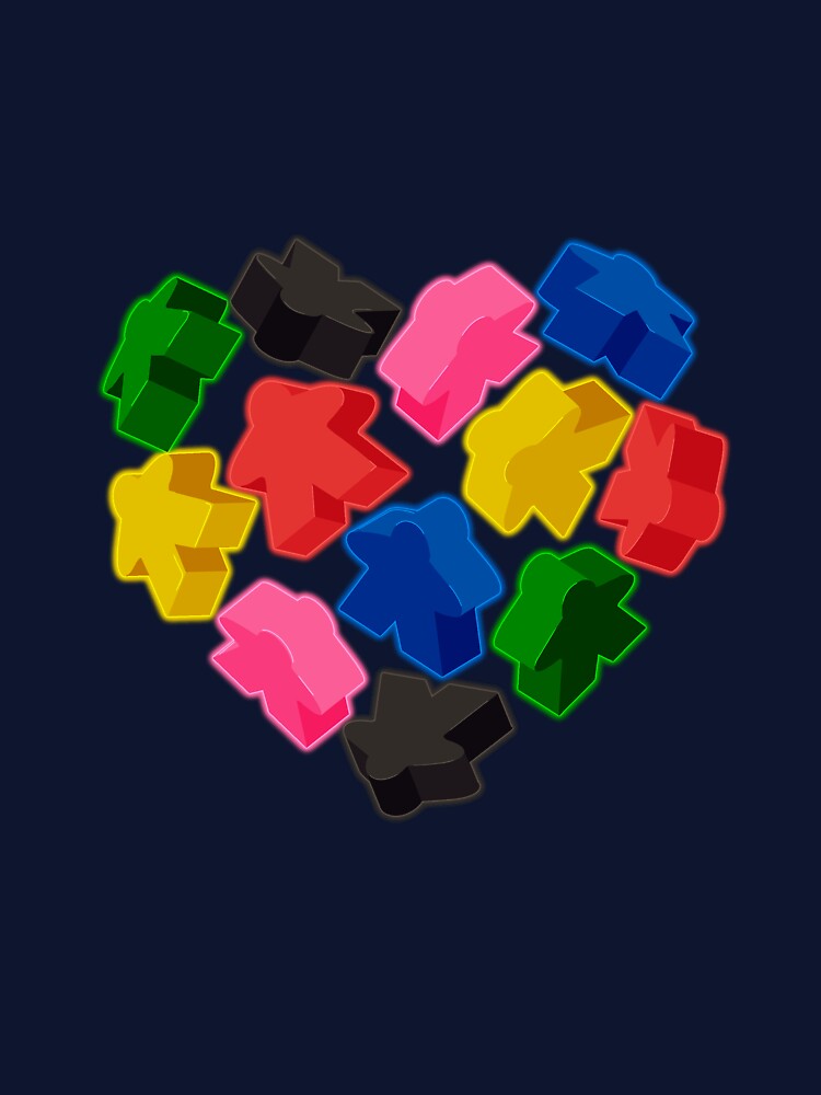 Meeples but it’s a looping pattern by Freckles Fernicola