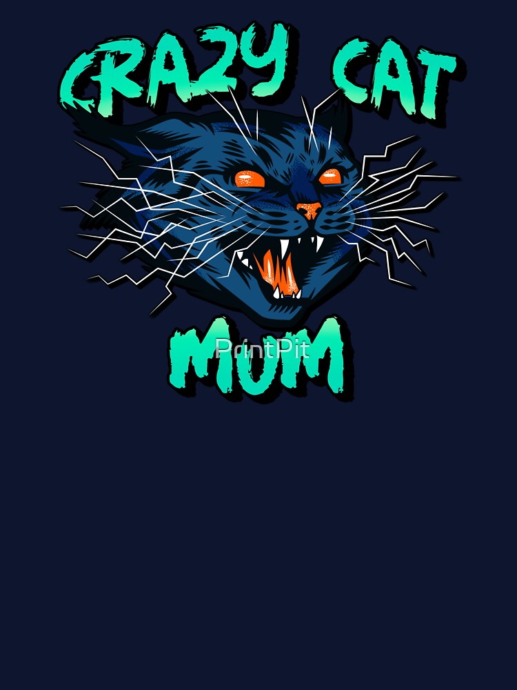 Crazy cat mom decor by PrintPit