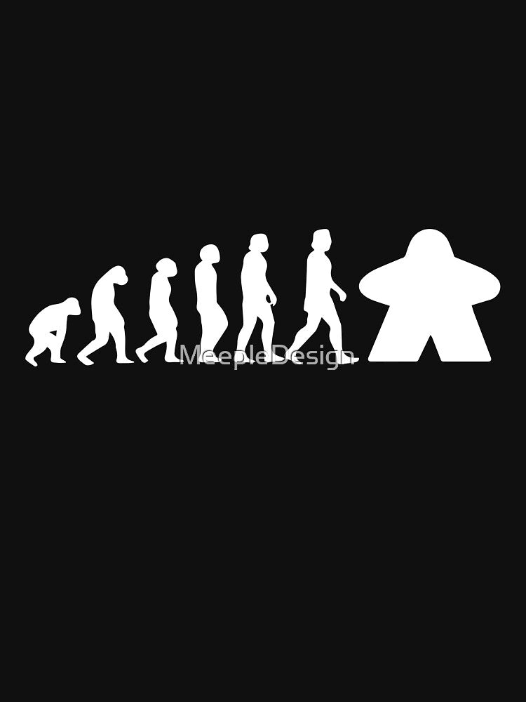 Meeple Evolution Board Game Graphic - Tabletop Gaming by MeepleDesign