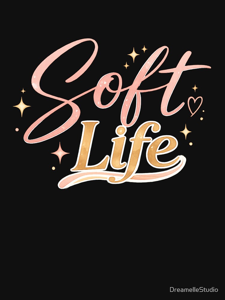 Soft Life – Feminine Aesthetic Typography Trend Design by DreamelleStudio