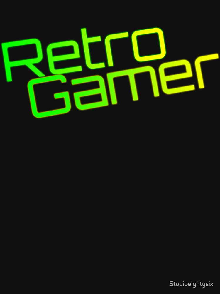 Retro Gamer Neon Arcade Design by Studioeightysix